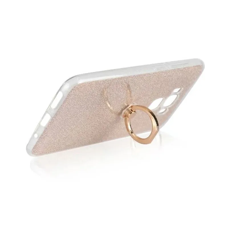 Блестящий Мягкий чехол для телефона из ТПУ с кольцом на палец Asus Zenfone 3 Max ZC553KL