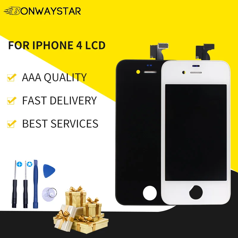 ЖК-экран для iphone 4 дигитайзер сенсорного экрана в сборе запасные части телефона