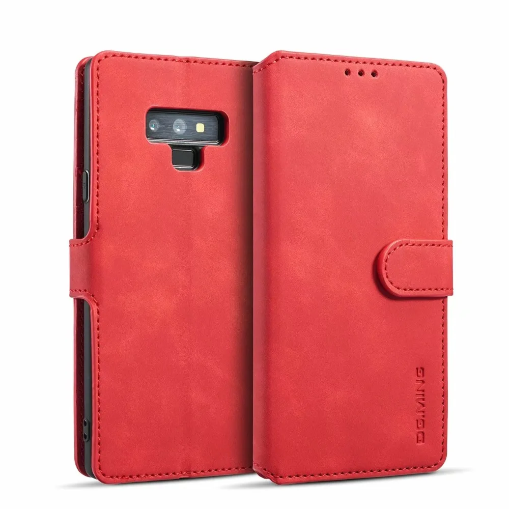 Чехол для Samsung Galaxy NOTE9 кожаный Винтажный чехол телефона Note8 откидной Магнитный
