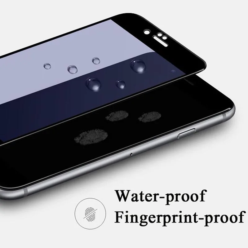 Тонкая закаленная стеклянная пленка i8 i8P для iphone 6 7 8 Plus взрывобезопасная полная