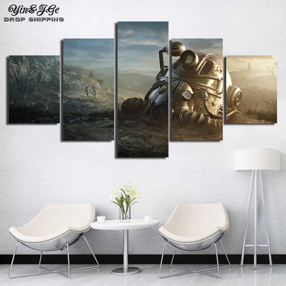Wall Art Hd с 5 шт. выпадений Видео игровой модульный фотографии Картины украшения