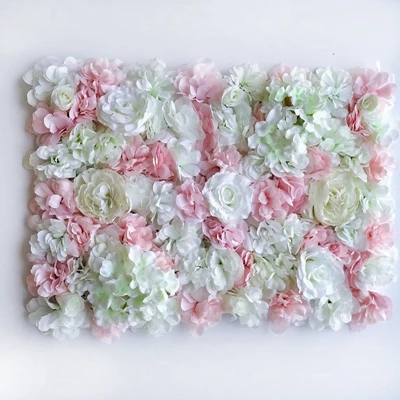 A light pink 40x60 см Шелковая Роза цветок шампанское искусственный цветок Для Свадебные Декорации цветок стены романтический свадебный фон Декор 16 цветов - Цвет: A light pink