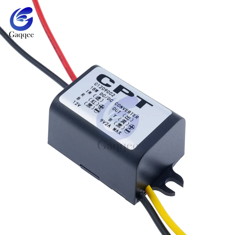 DC to Buck преобразователь Регулятор 12V Шаг вниз до 9V 2A 15W источник питания инвертор