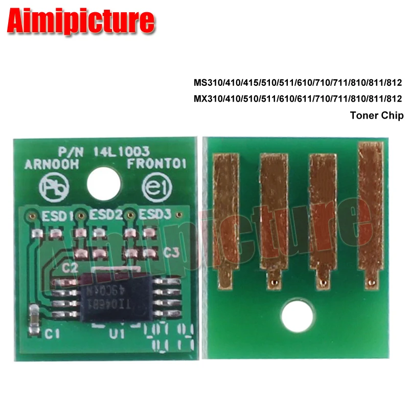 1 5 K 50F1000 501 MS310 MS410 MS510 MS511 MS610 тонер чип для принтера Lexmark Северная Америка версия шт.
