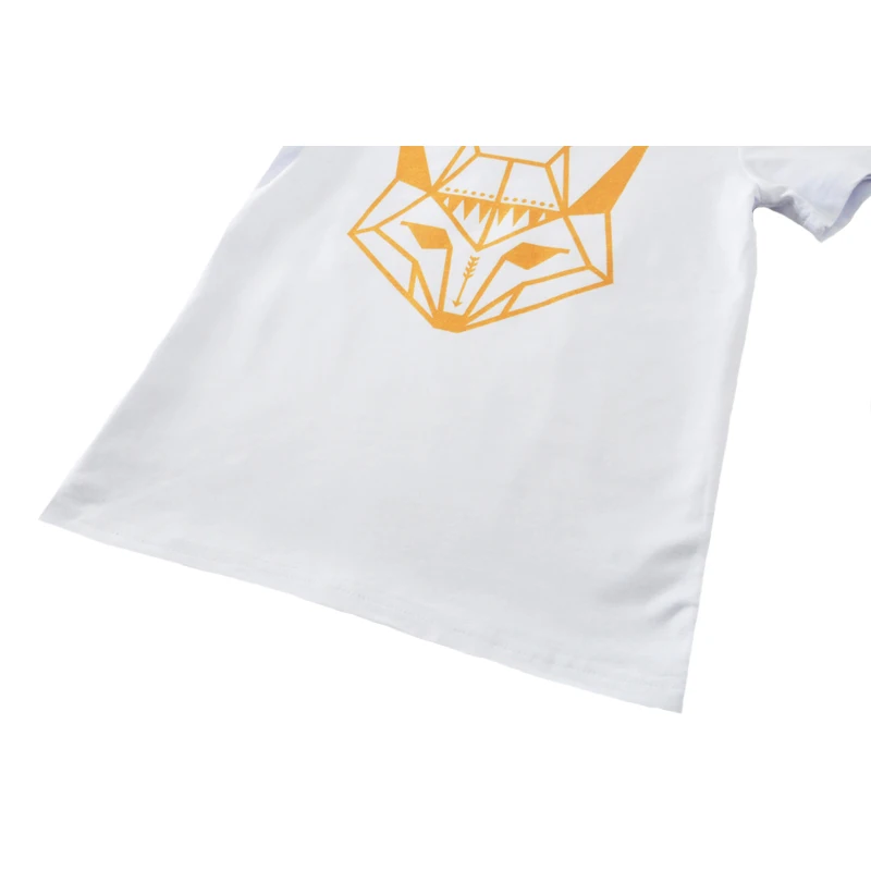 Брендовая футболка для девочек летние футболки мальчиков с рисунком лисы одежда