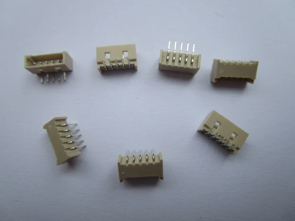 1000 шт. Micro 1 25 мм Шаг 5 контактный прямоугольный Штекерный разъем|connector video|connector