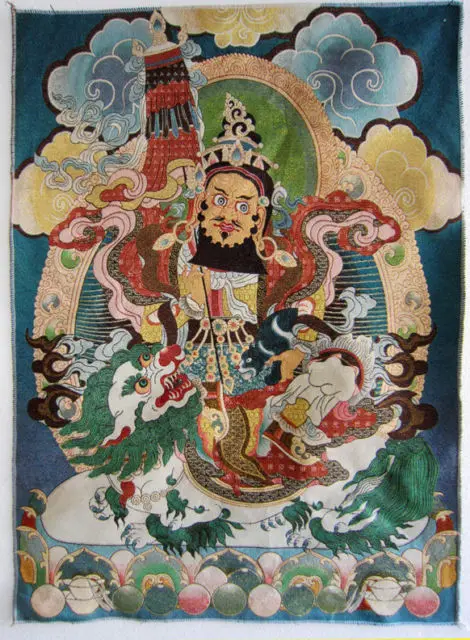 

Tibet Tibetan silk embroidery exquisite Thangka Tibetan Buddhist meditation