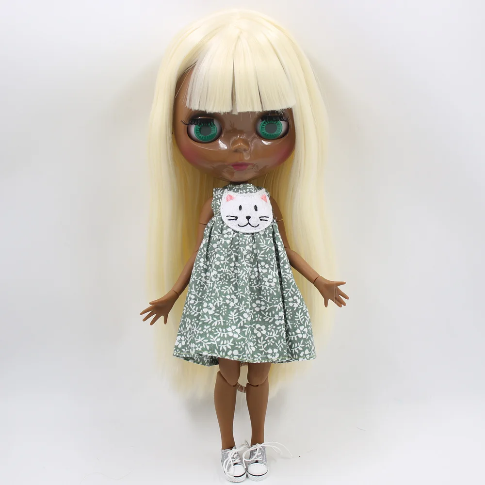 Кукла на заказ ICY DBS Blyth No.BL340 светлые волосы супер темная кожа azone S 1/6 bjd OB24 ANINME GIRL |