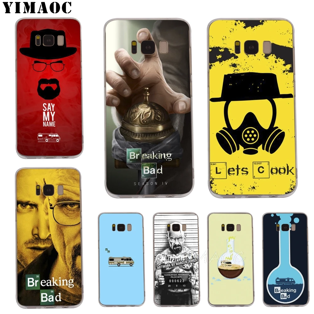 YIMAOC Breaking Bad TV Soft TPU Case for Galaxy j3 j5 j6 j7 A5 2016 2017 A6 A9 2018 Note 8 9 S7 edge S8 S9 S10 Plus S10e Cover |