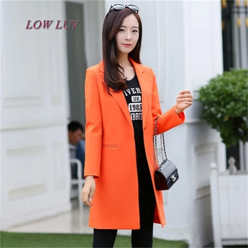 

Spring Autumn Hot Sale Women Blazers And Jackets Casual Long Women Suits Wide Waisted Solid Female Jacket Size S-XXXL