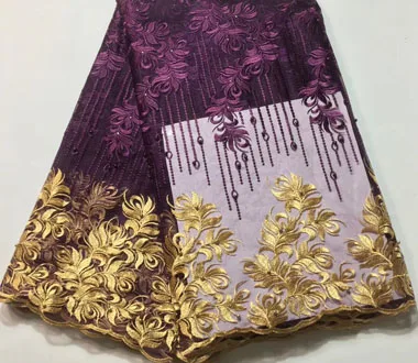 2019 Latest French Nigerian Laces Fabrics High Quality Tulle African Fabric Wedding Lace HLL3245 | Дом и сад