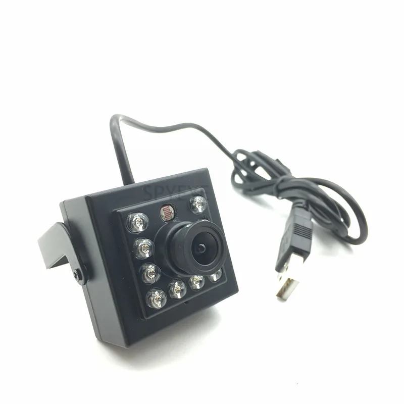 H.264/YUY2/MJPG 850nm ИК Led Мини 40*40 мм ночное видение алюминиевый Body1080P микро инфракрасный
