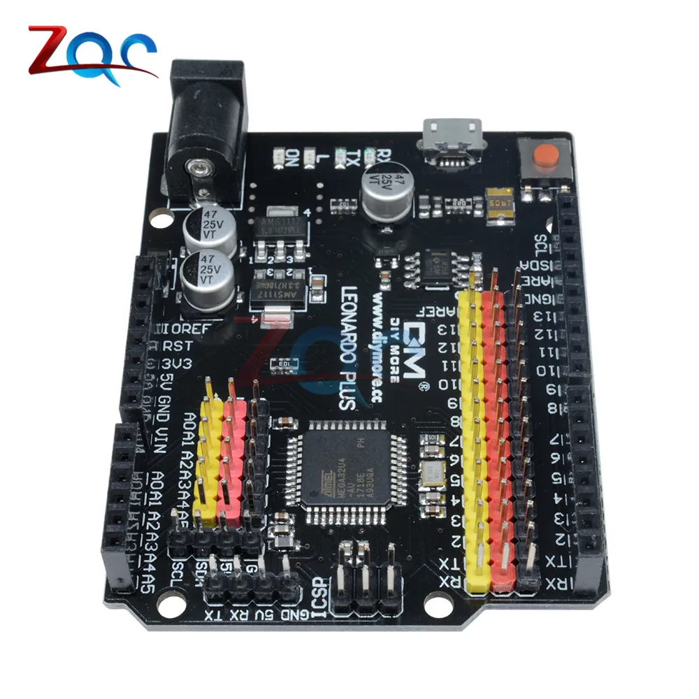 Макетная плата Leonardo R3 Plus Mcrocontroller ввода/вывода защитный модуль ATmega32U4 Pro Micro 5 в SPI IIC