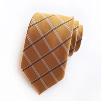 mens 8 cm fashion orange black ties purple plaid tie green necktie red wedding neck tie for men formal business suit adult gift