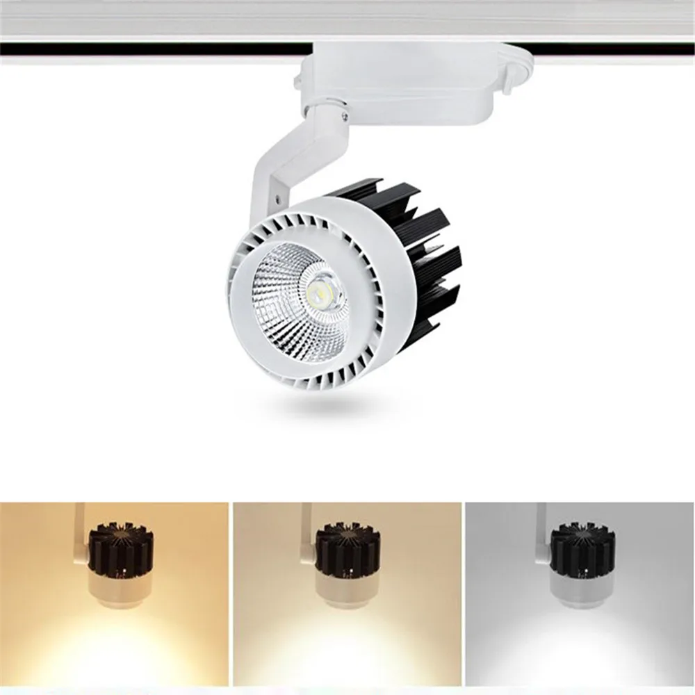 

20W 30W COB LED Track light 220V Aluminum Ceiling Rail Track lights Spotlight lamp For Pendant Kitchen Clothes Shop lighting