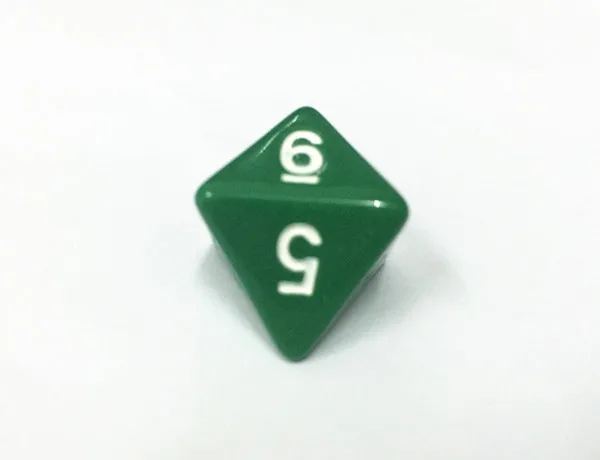 5 шт. T & G игральные кости высокого качества Зеленые 8 сторонние D8 веселые игры