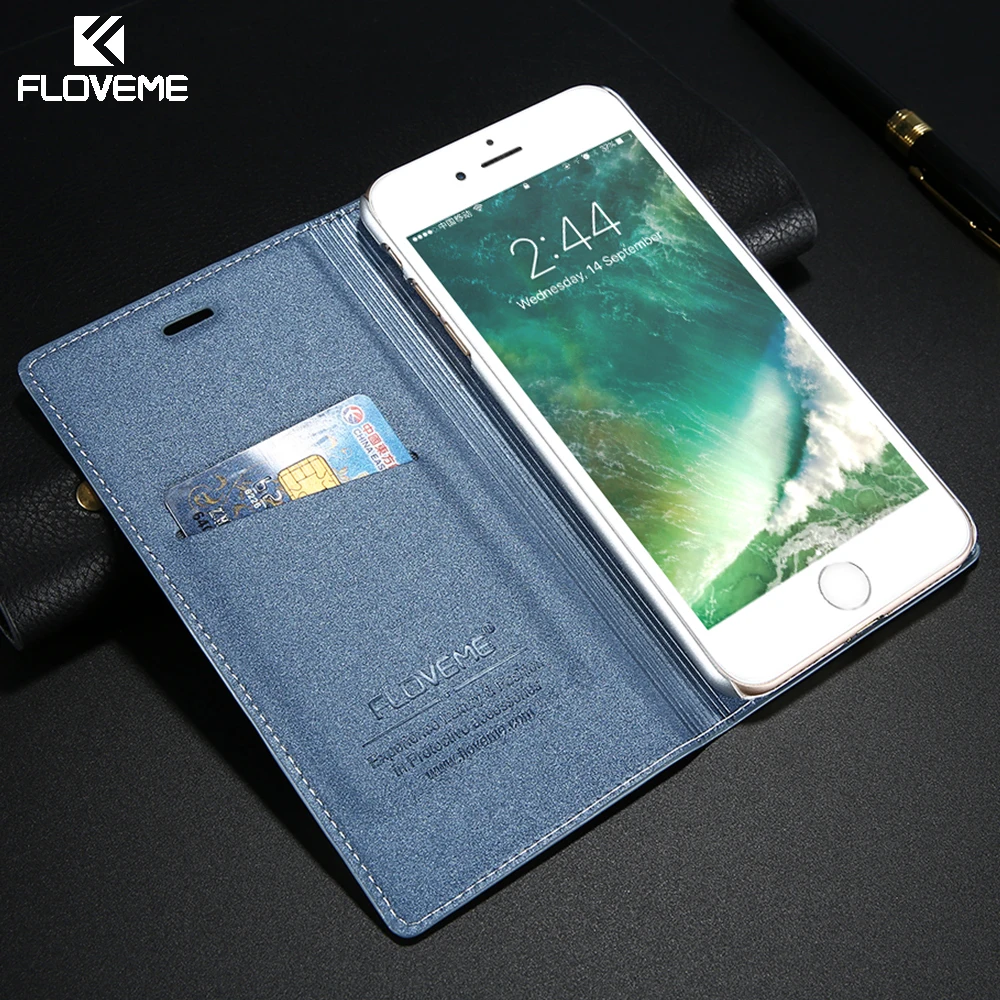 Чехол FLOVEME для iPhone 5 5S SE чехол 8 роскошный брендовый кожаный с откидной крышкой и