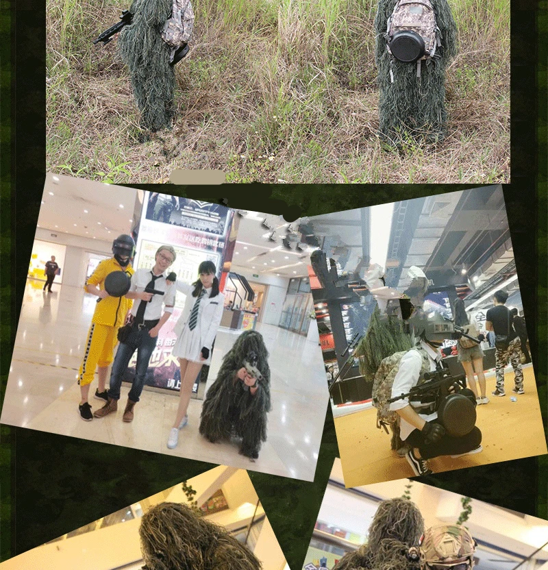 VILEAD 2 Цвет детский маскировочный костюм PUBG Охота Одежда Камуфляж Военный Набор Камуфляж Пончо Косплэй тактический форма Снайпер джунгли