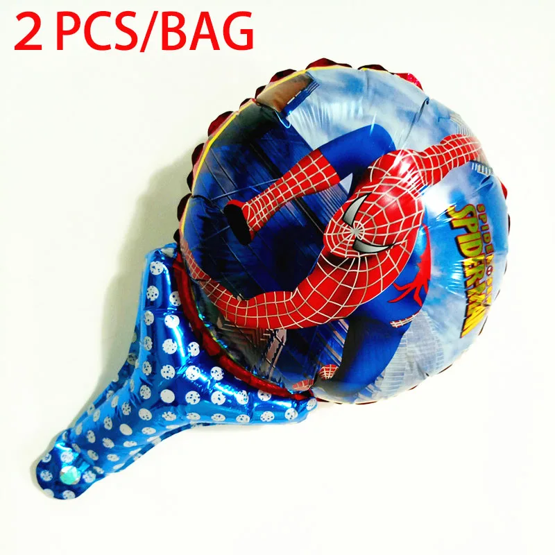 Balloon rod 2pcs Супергерой Человек-Паук День Рождения принадлежности скатерть воздушные шары сувениры дети человек паук тематическая вечеринка на день рождения украшения мальчик набор - Цвет: Balloon rod 2pcs