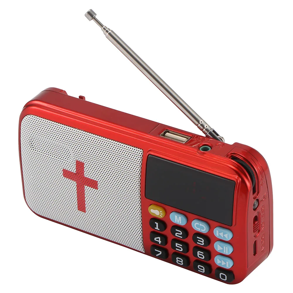 Portable Hand-Held Player Audio Digital LCD FM Radio Multi-Purpose Louder Speaker Support TF MP3 Music | Электроника