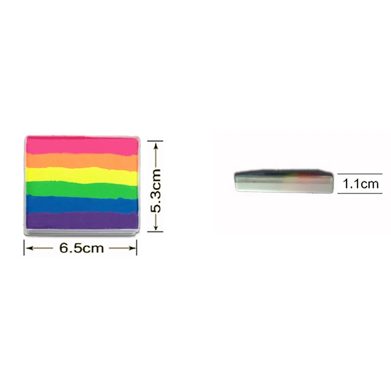 Радужная флуоресцентная краска для лица неоновая УФ тела светящийся макияж