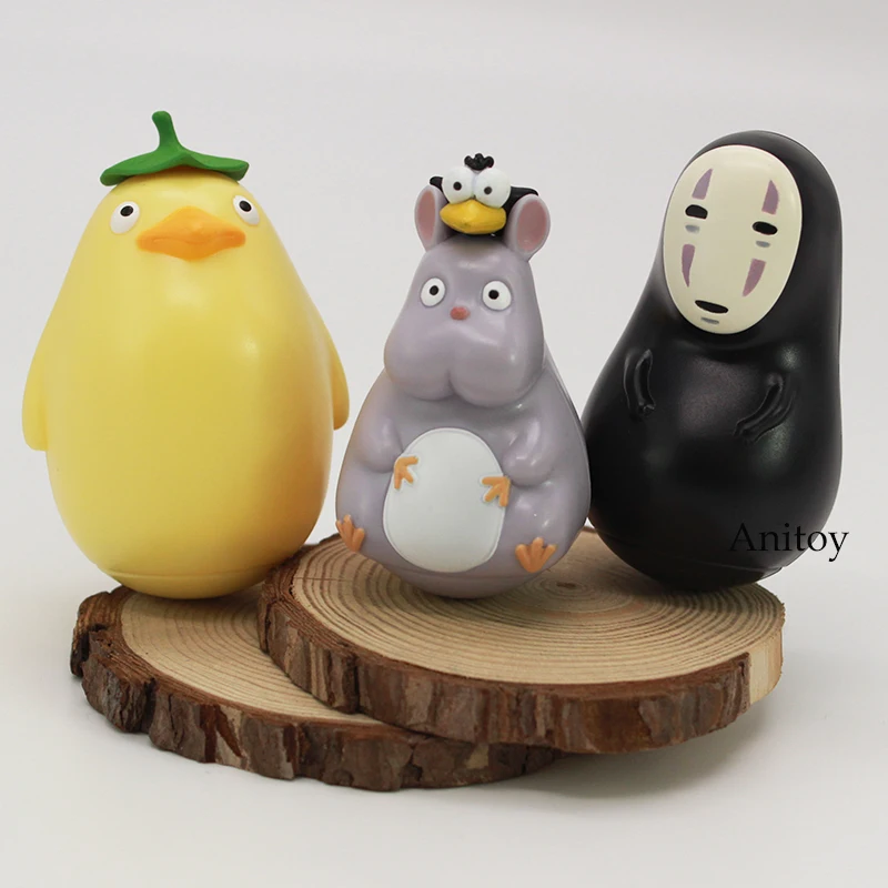 Аниме Унесенные Призраками Без лица человек Okiagari Koboshi самоправящая кукла ПВХ фигурка Коллекционная модель игрушки Ghibli