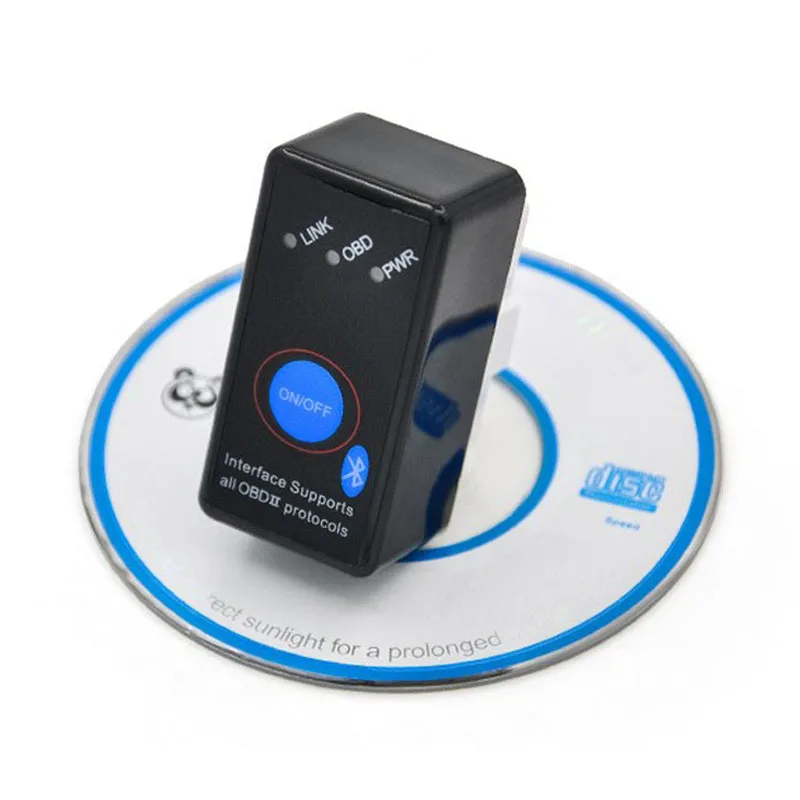 + Качество Мини ELM327 Bluetooth с выключателем ELM 327 OBD2 OBDII диагностический инструмент