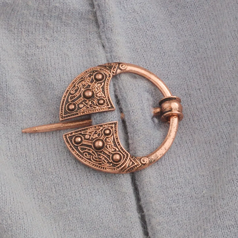 

Belt Buckles Viking Brooch Cloak Pin Clasp Hand Forged Medieval Norse Runic Viking Jewelry for Mens
