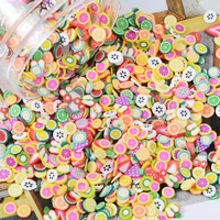 20g 3d nail art fruit flower animal different shapes polymer clay diy slice decoration nail sticker 18 kinds of options