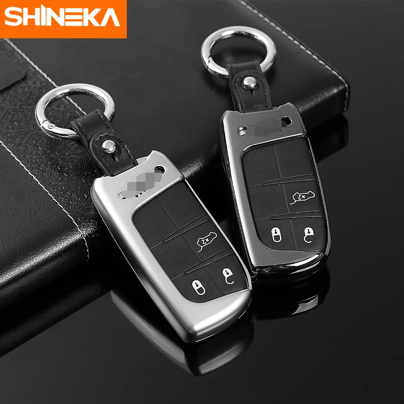 Чехол для автомобильного ключа SHINEKA чехол брелка брелок Jeep Renegade 2016 2019 Grand Cherokee
