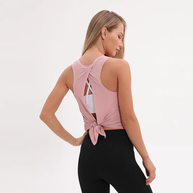 Yoga vest women loose breathable running training for sexy wild sports casual yoga clothing |