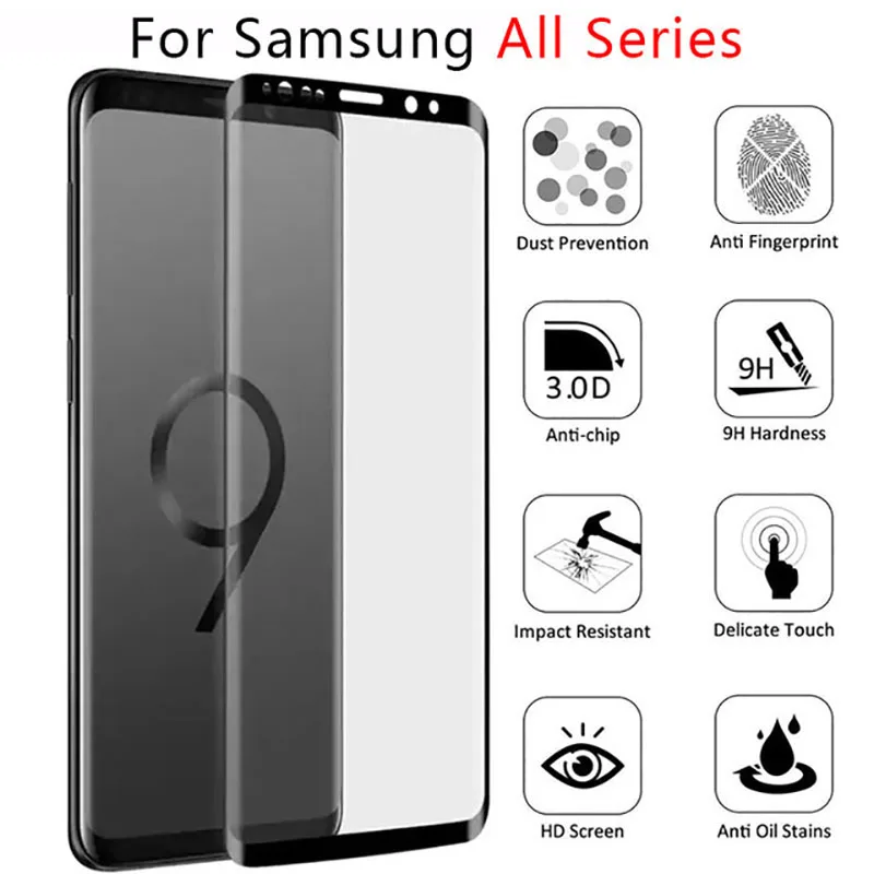 Закаленное стекло для Samsung Note 9 8 S9 S8 Plus S7 S6 Edge защитное защита экрана на Galaxy Not s 7 6