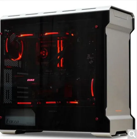 PHANTEKS 515ETG серебристый/черный двухсторонний чехол для компьютера из закаленного