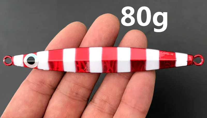 80g 07 1 шт./лот 60 г 80gknife джиггинг металлическая ложка высокое качество VIB искусственная приманка лодка рыболовные приманки свинцовая рыба - Цвет: 80g 07