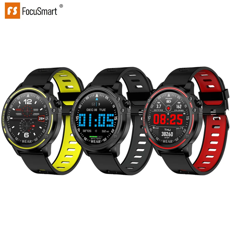Focusmart браслет L8 Смарт-часы фитнес-трекер мульти-спортивный режим цветной экран IP68