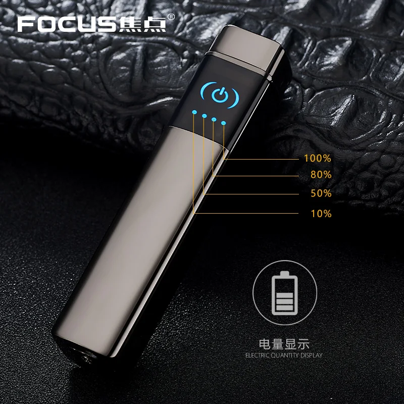 Dual Arc электронная usb-зажигалка для прикуривателя с сенсорным экраном, быстрая зарядка, ветронепроницаемый прикуриватель с индикатором гаджеты для мужчин