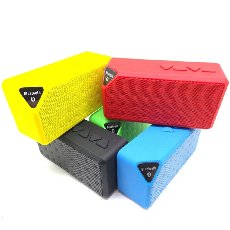 Mini X3 Protable Wireless Bluetooth Speaker with Mic Loudspeaker Boombox Subwoofer Soundbar Support TF FM Radio caixa de som | Электроника