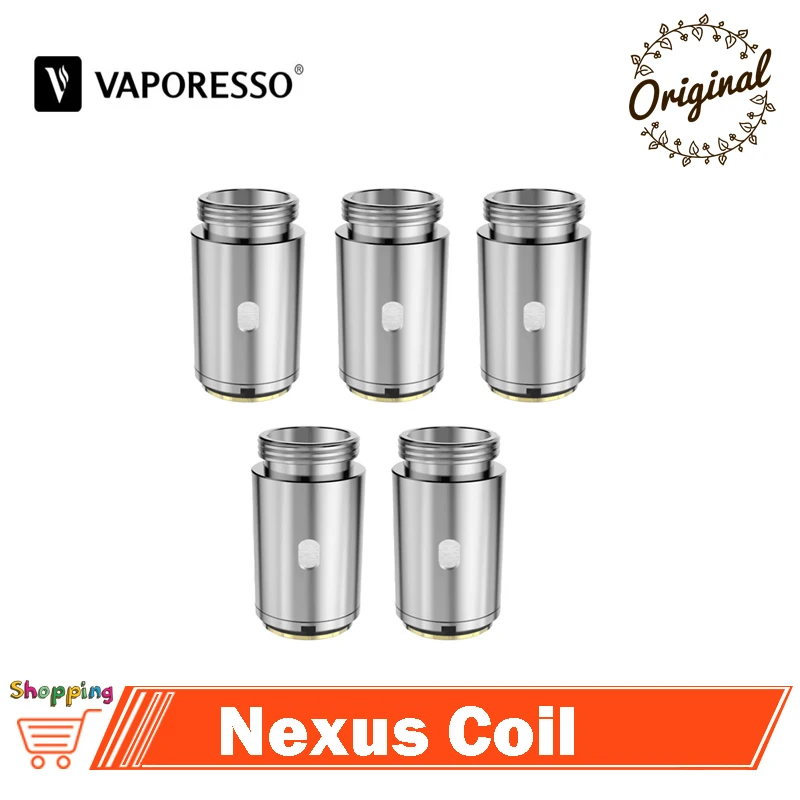 5 шт./лот оригинальный Vaporesso Nexus Замена катушки головы Vape 1.0ohm SS316L CCELL/Традиционный