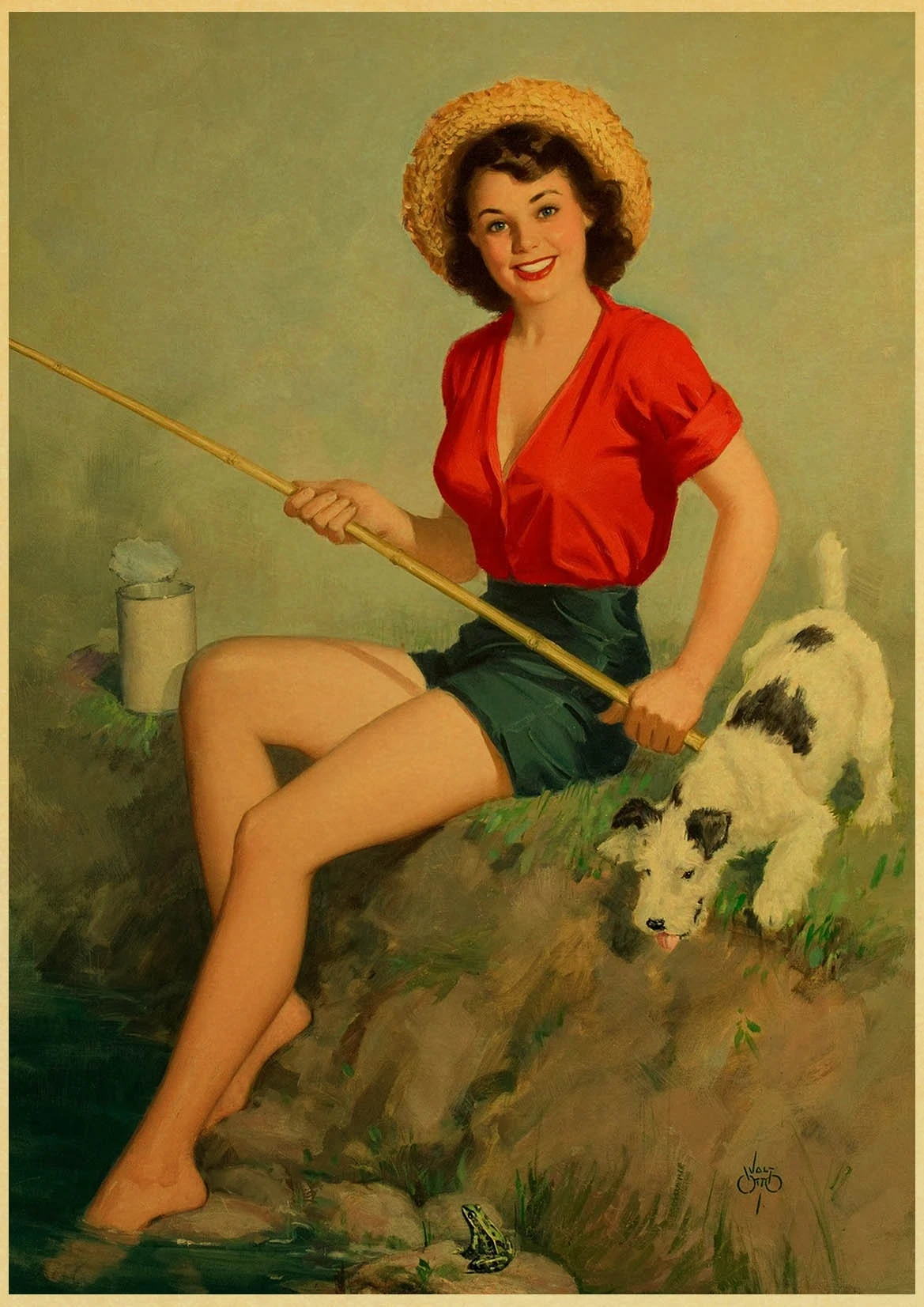 K053 Американский Ретро плакат Pin Up Girl винтажные принты и плакаты комната кафе клуб бар настенные стикеры домашний декор - Цвет: K053