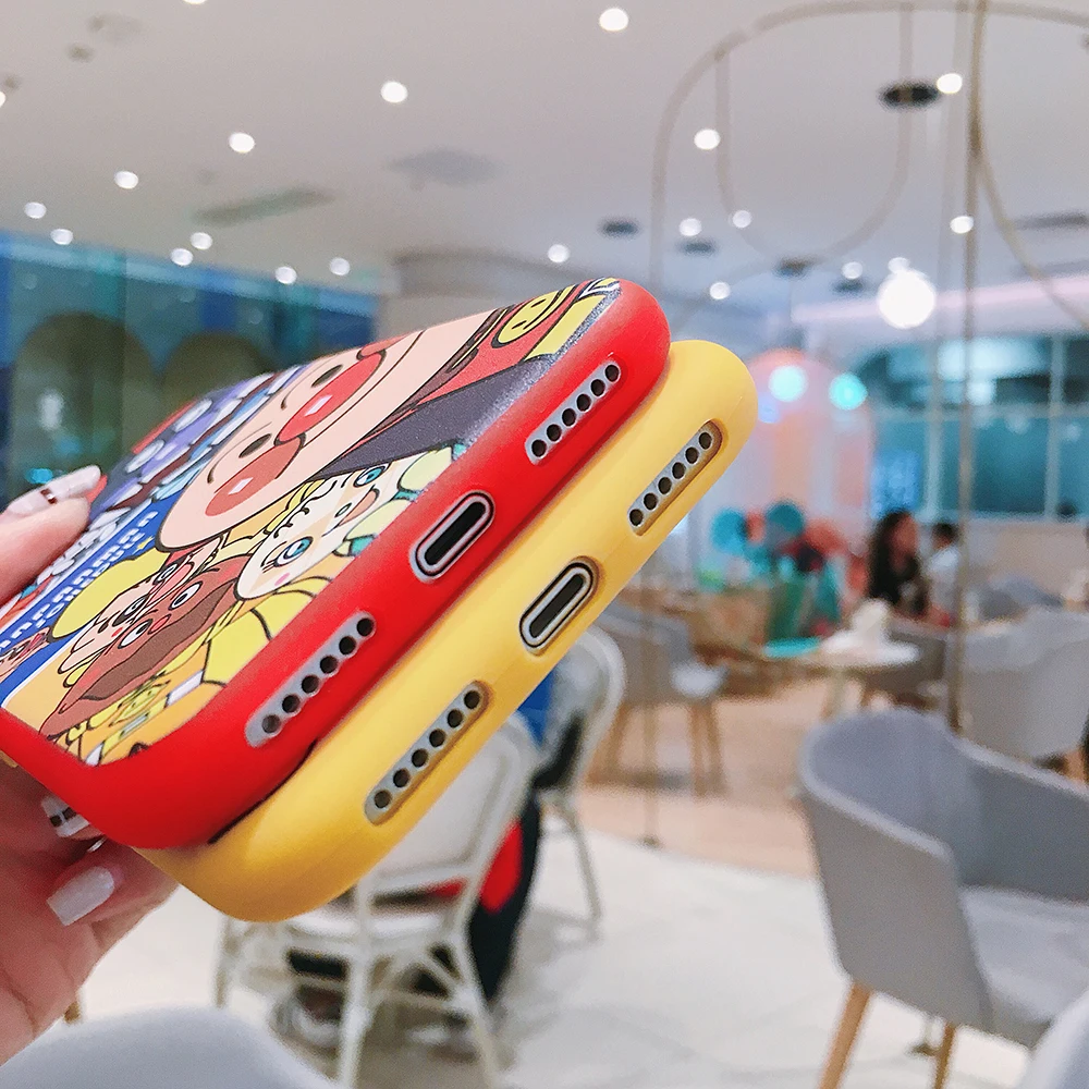 Мультяшный чехол Anpanman для телефона iPhone XS MAX XR 7 8 Plus 6 6s X мягкий силиконовый из ТПУ