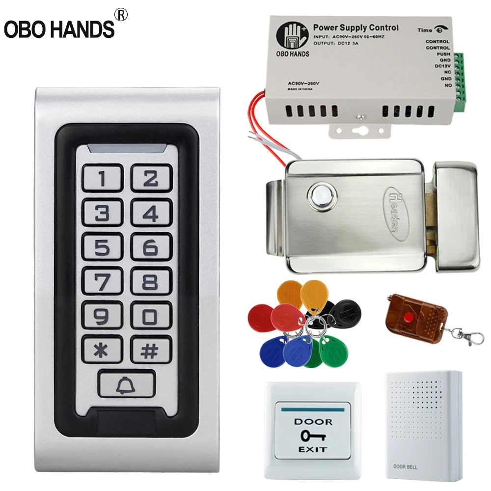 IP68 водонепроницаемый комплект системы контроля доступа 125 кГц RFID Клавиатура кард