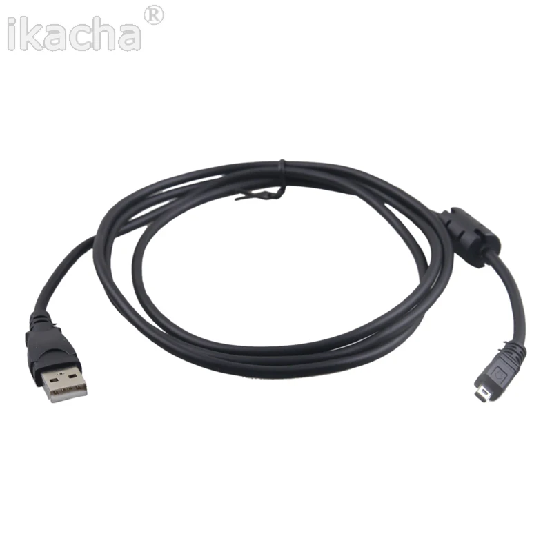 

10 шт. черный 1,5 м 8 Pin UC-E6 USB кабель для камеры Olympus Pentaxist FinePix для камеры Sony Nikon Coolpix