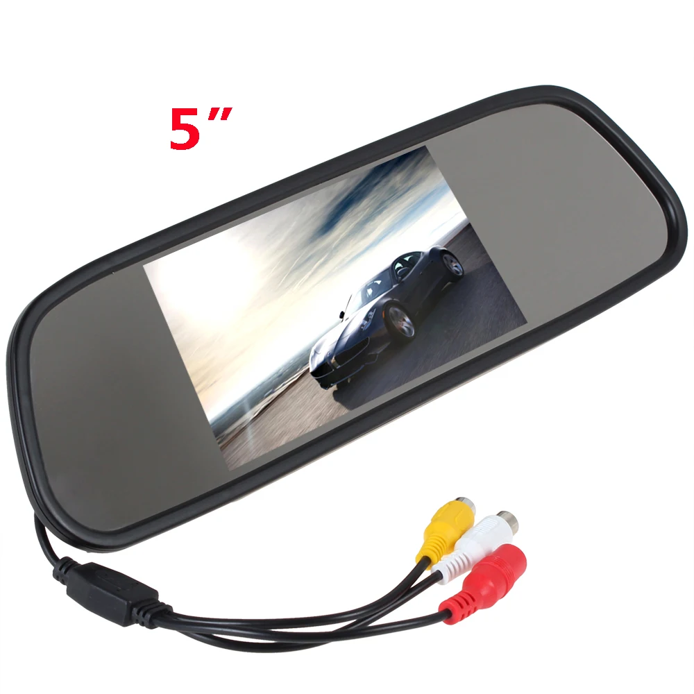 " дюймовое цветное зеркало заднего вида TFT lcd цветное видео dvd-плеер автомобильный аудио авто для автомобиля камера заднего вида