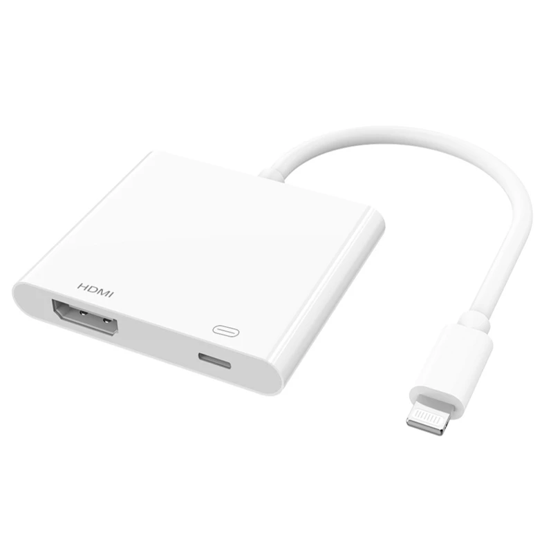 AABB телефон к Hdmi цифровой Av Аудио Видео адаптер Usb кабель Разъем до 1080P Hd для Iphone X/8