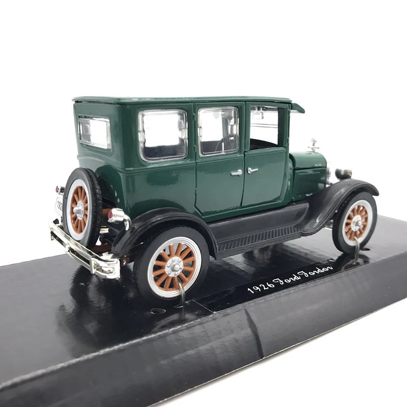 1:32 Классическая копия 1926 FORD FORDOR Классическая Коллекционная модель автомобиля Ретро темно-зеленый сплав литье под давлением игрушечный автомобиль