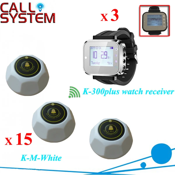 Call button for elderly service paging equipment used in the hospital 3 wrist pager W 15 panic buzzer | Компьютеры и офис