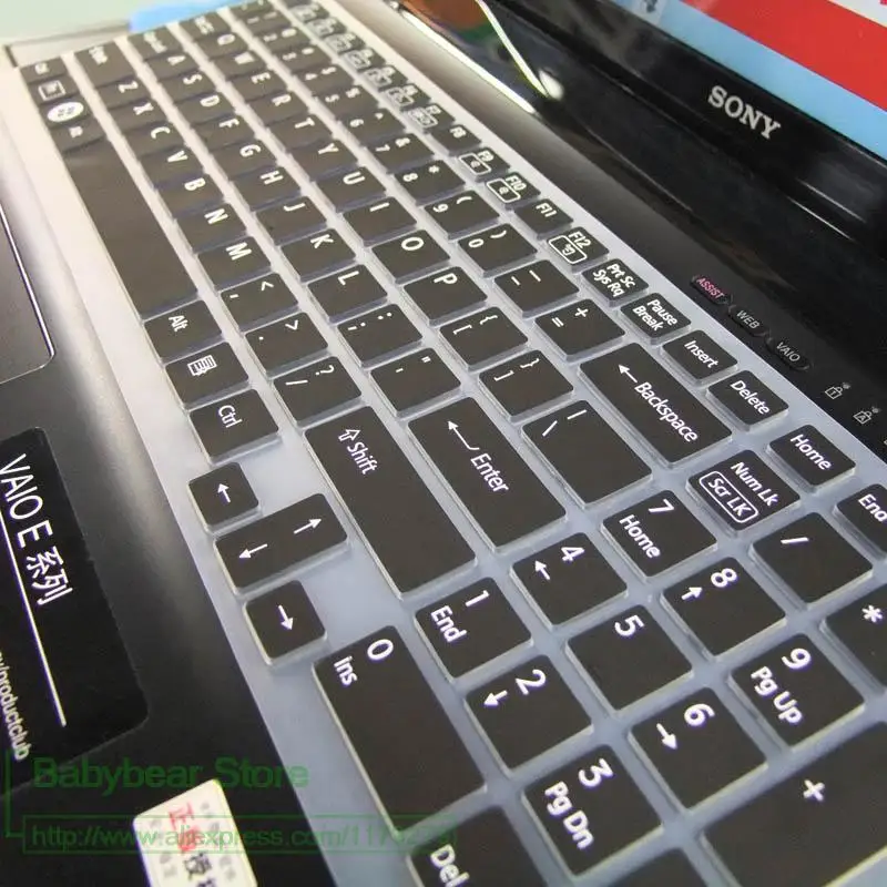15 дюймов силиконовый чехол для клавиатуры Sony VAIO E15 S15 EB 5 SE EH EL CB F219 EE F24 Series |