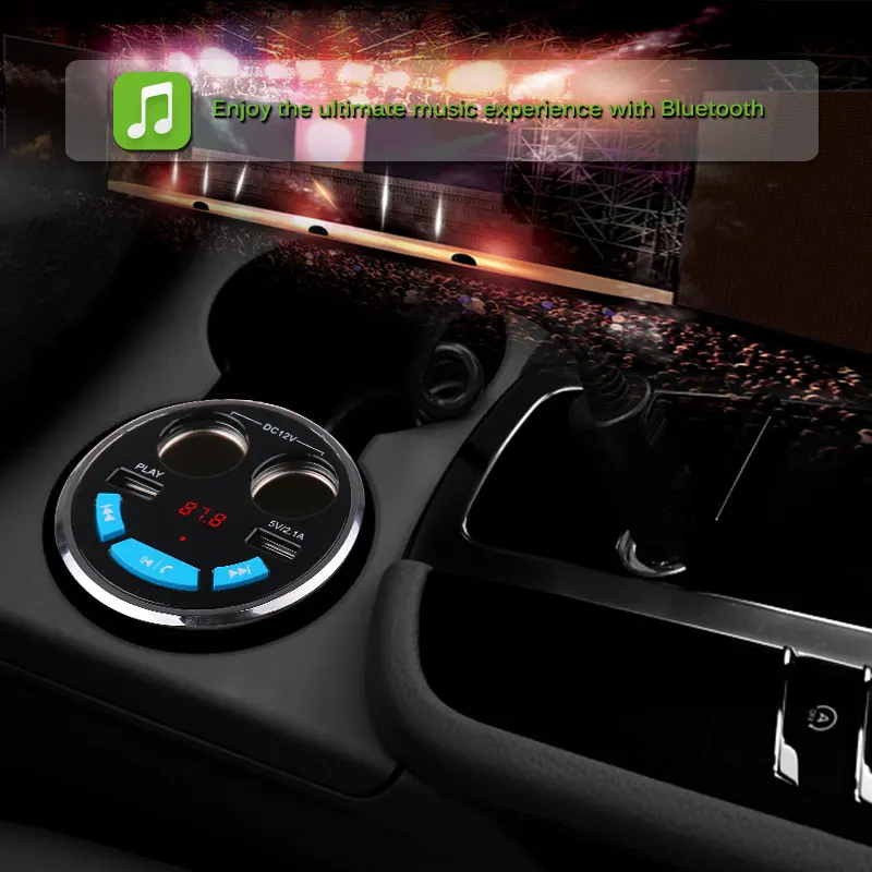 Onever 3 в 1 Bluetooth FM Передатчик Автомобильный Музыка MP3 Плеер hands Free Комплект