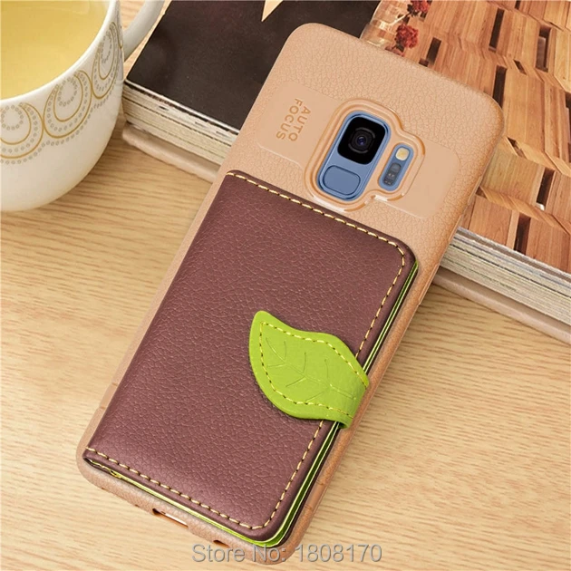 Мягкий кожаный чехол из ТПУ с отделением для карт C Ku IPhone X 6 6S Plus 8 7 7Plus Samsung Galaxy S9 S8