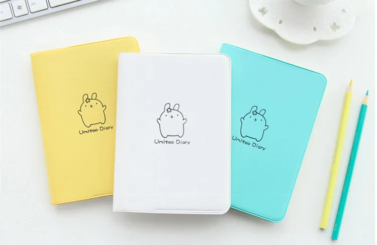 2018 Cute Rabbit Diary Kawaii Calendar Planner 2019 Program Notebook Notepad Pocket Journal For Gift School WJ-XXWJ311- | Канцтовары для